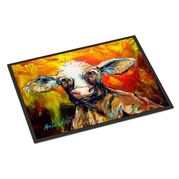Carolines Treasures Another Happy Cow Indoor or Outdoor Mat, 18 x 27 in. MW1225MAT - main